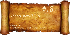 Veres Boróka névjegykártya