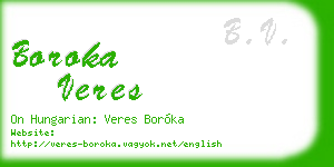 boroka veres business card